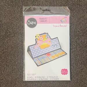 Sizzix Framelits Stand-Ups Stephanie Bernard Card Bubbly 659643 NWT